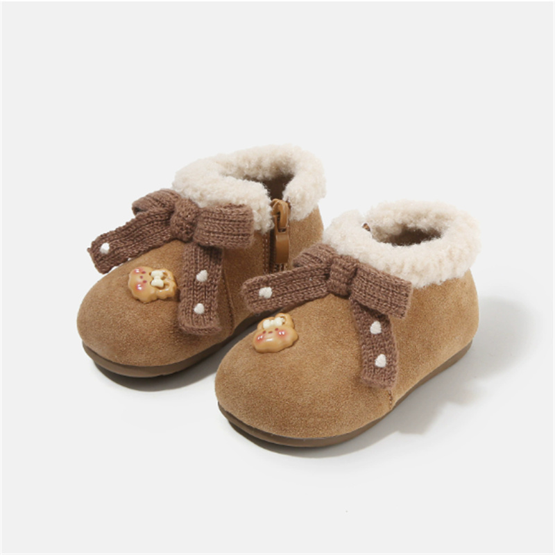Sewing Gt - Winter New Baby Shoes Leather Warm