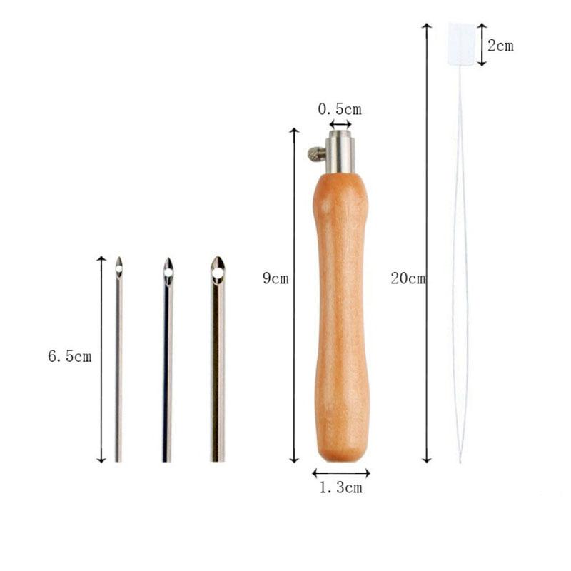 Sewing Machine For Textile - 5pcs Adjustable Punch Needle Set for