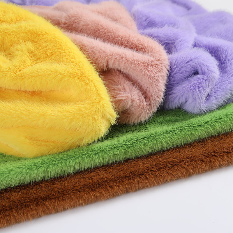 Sewing Fabric - High Low Pile Faux Plush Fabric