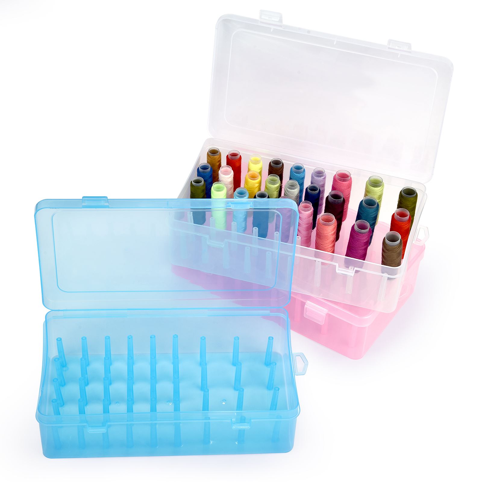 Bobbin Organizer Box - 42 Axis Sewing Threads Box Bobbins