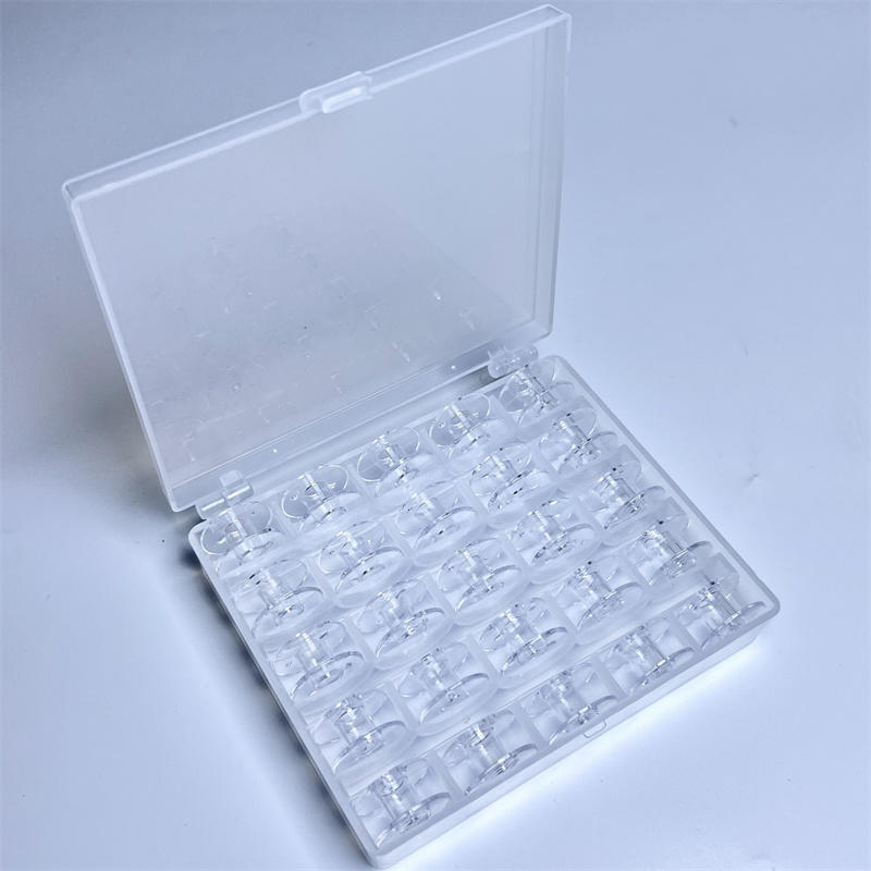 Bobbin Organizer Box - 25 Grid Clear Empty Bobbins Storage