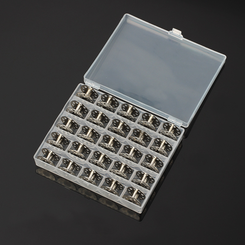 Bobbin Organizer Box - 25Pcs/Set Empty Bobbins Sewing Machine Plastic