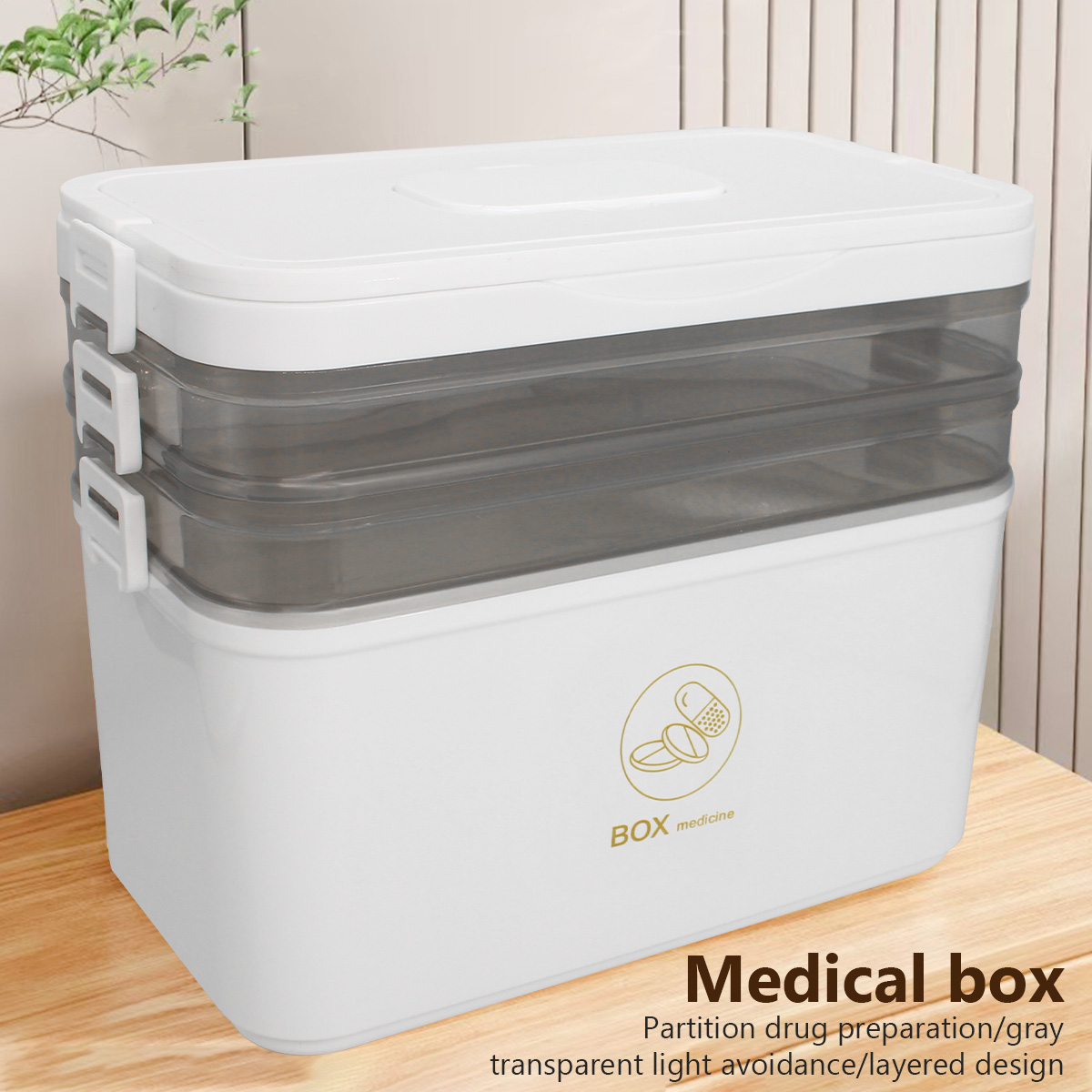 Bobbin Organizer Box - Portable Medicine Box Large Capacity Home