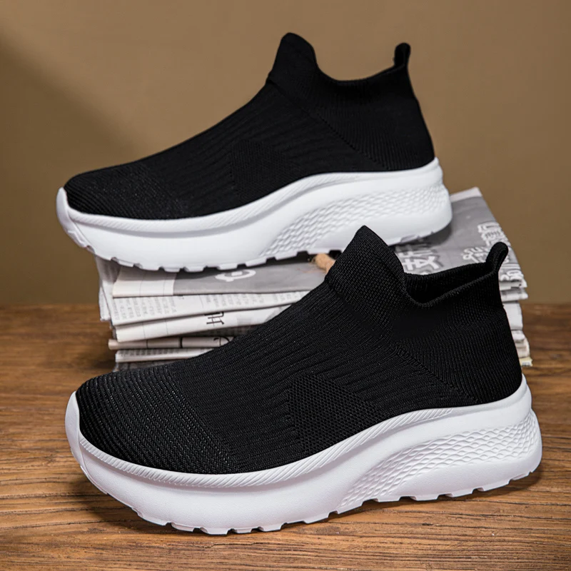 Wide Toe Knit Sneakers Men Wom - Knit Stabilizer Stretch 评论和价格