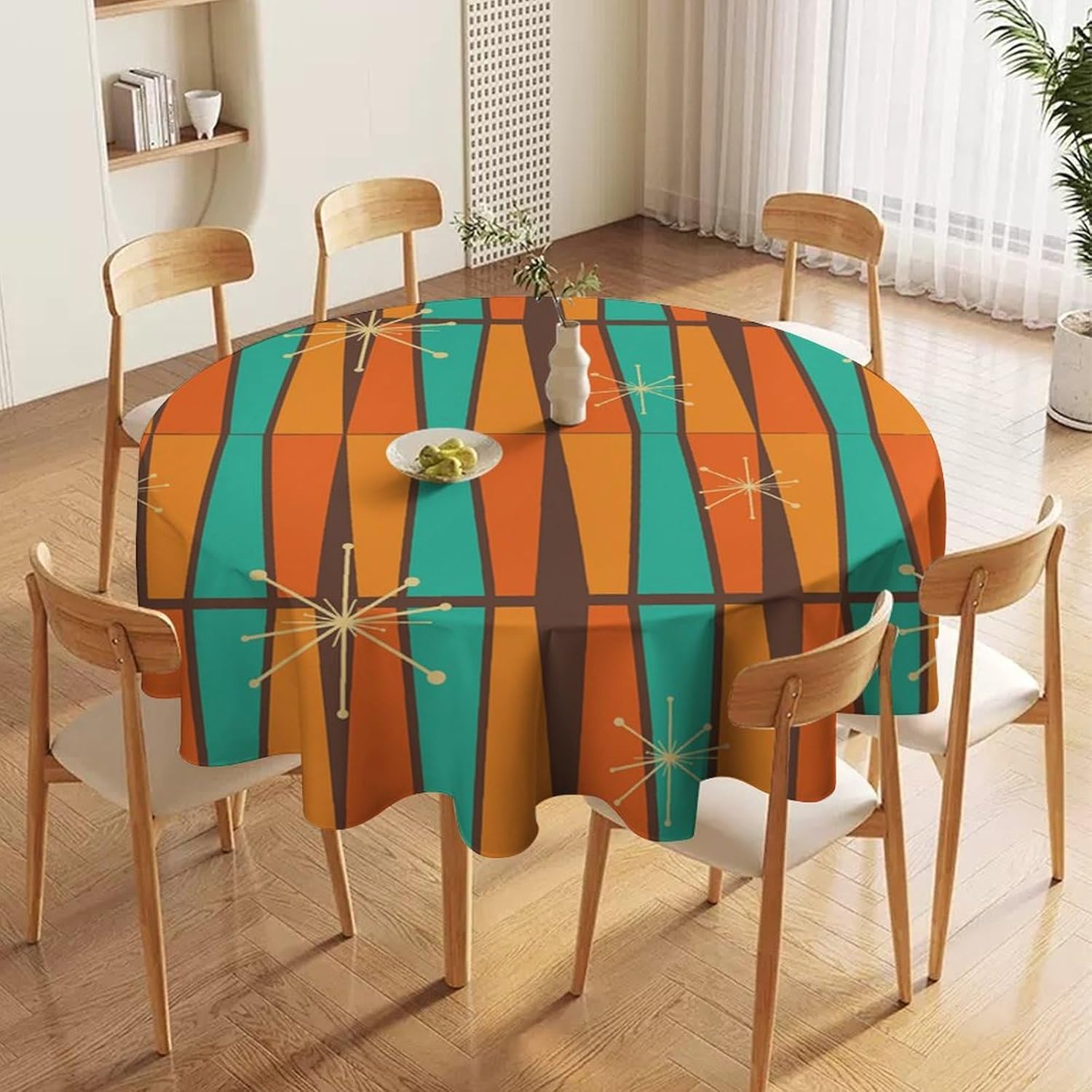 Mid Century Modern Orange Yell - Century Textile & Sewing Supply 评论和价格
