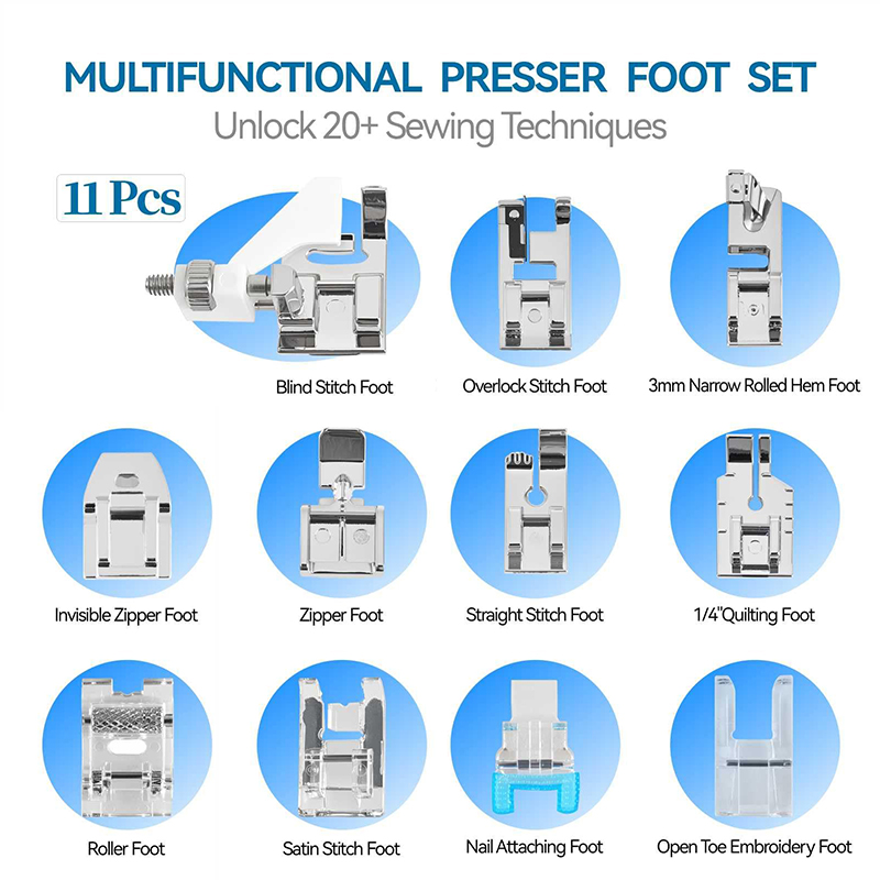 △ 11 Pcs Sewing Machine Presse - Zipper Foot Presser 评论和价格
