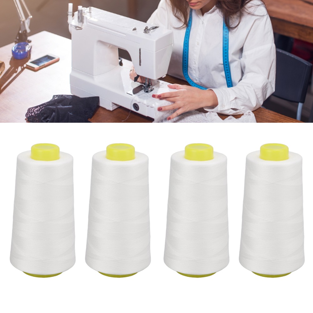 4Pcs 3000 Yards Each Serger Th - Serger Thread Cone 评论和价格