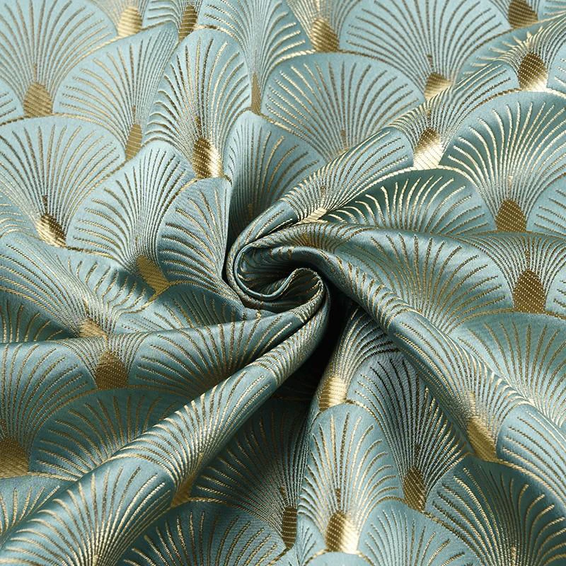 Ginkgo Leaf Fan Shaped Jacquar - Sewing Fabric 评论和价格