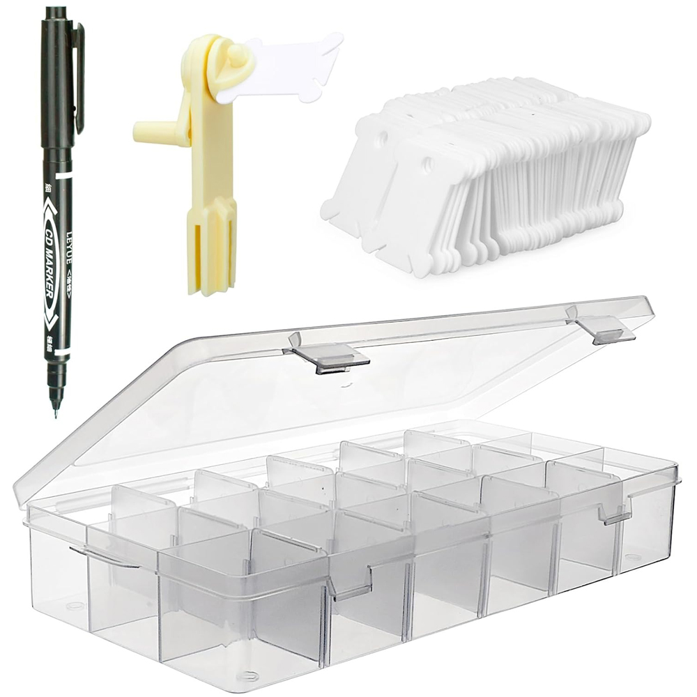Embroidery Floss Organizer 18  - Bobbin Organizer Box 评论和价格