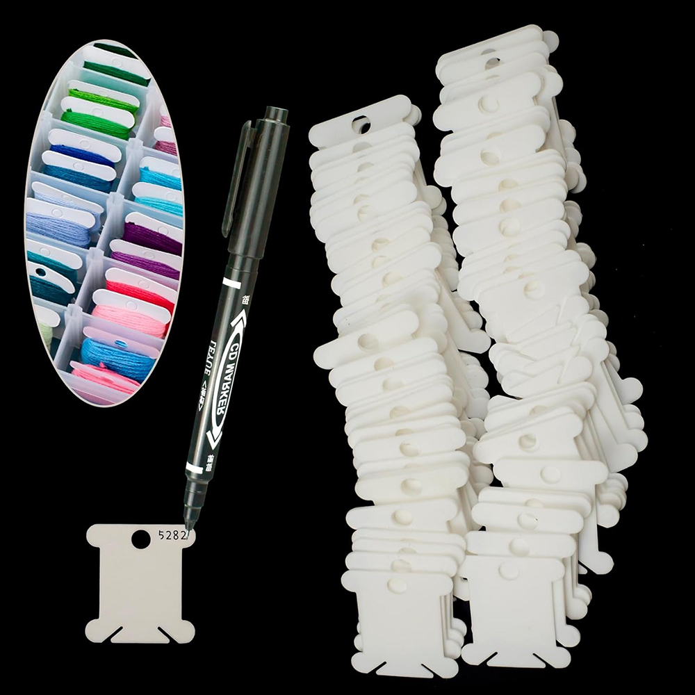 Embroidery Floss Organizer 18  - Bobbin Organizer Box 评论和价格