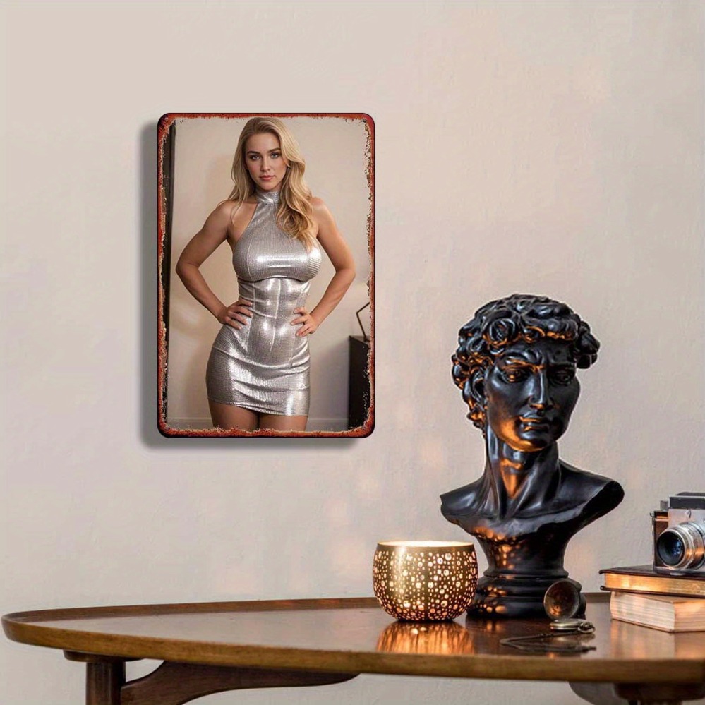 SHEINMETAL Silver Metallic Dre - Dress Form Mannequin 评论和价格