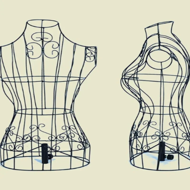 Iron Female Mannequin Torso wi - Dress Form Mannequin 评论和价格