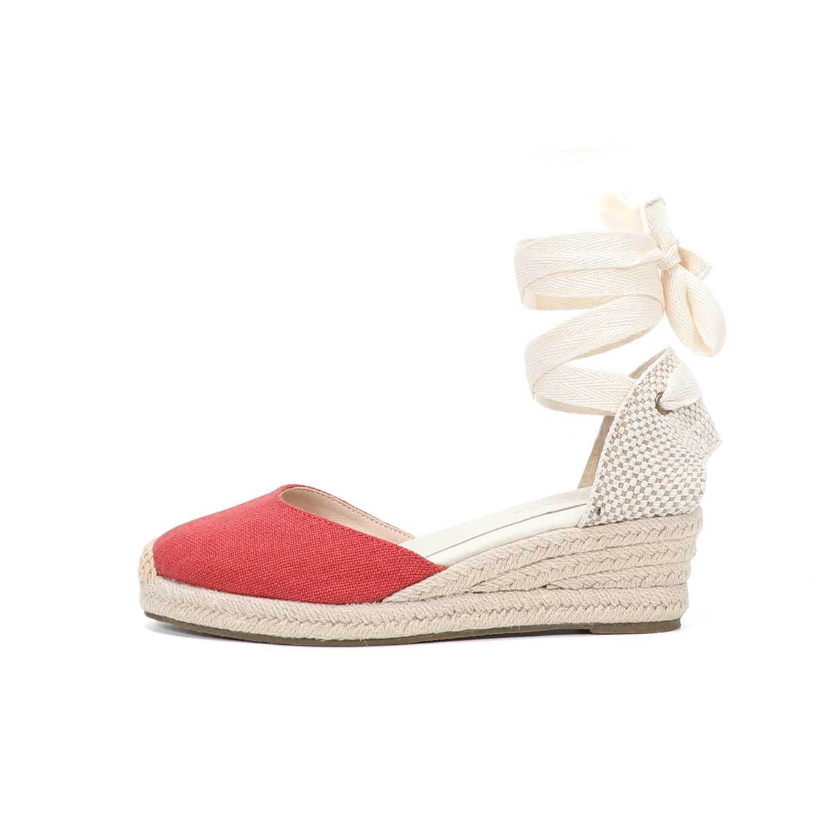 Women Wedge Espadrilles Lace U - Sewing Fabric 评论和价格