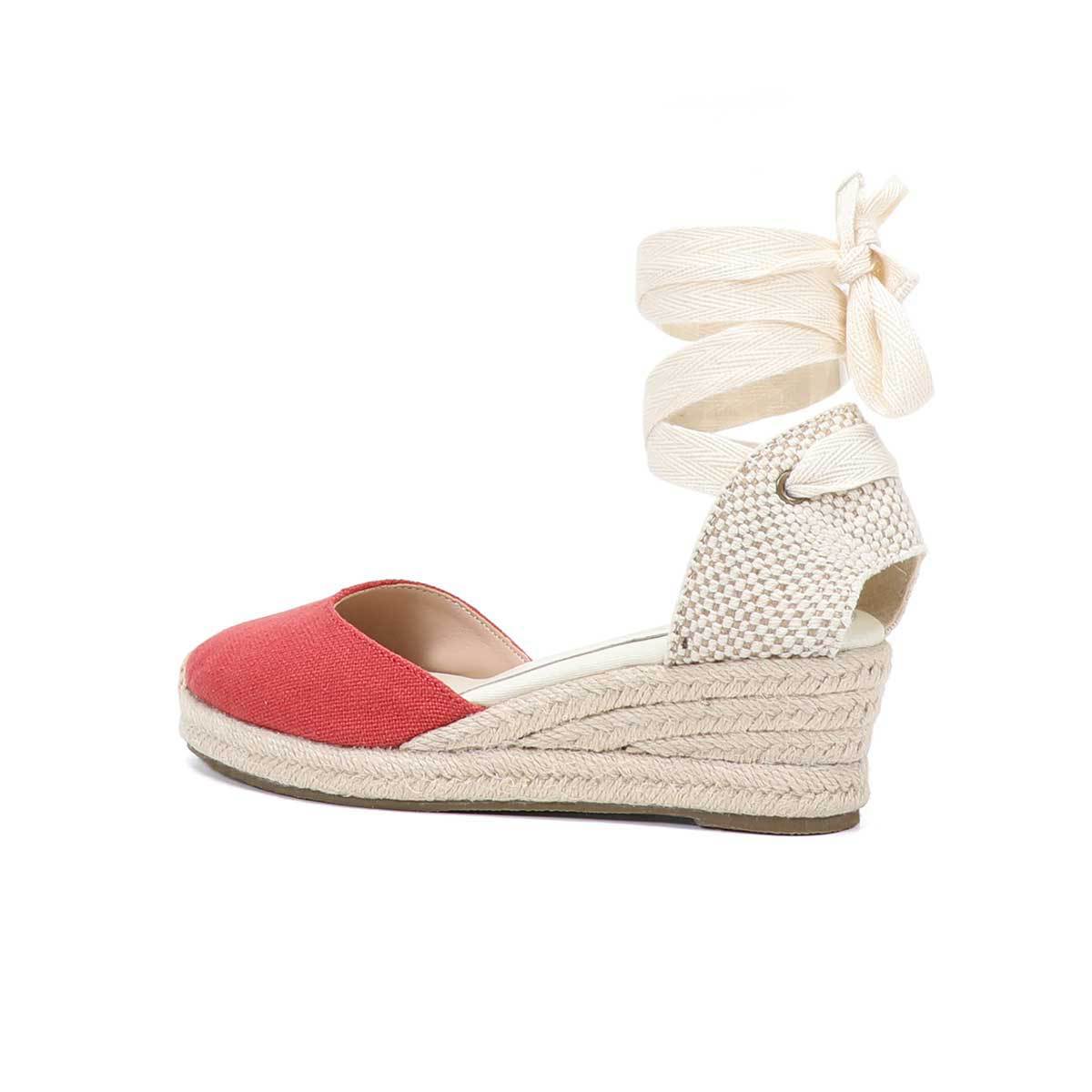 Women Wedge Espadrilles Lace U - Sewing Fabric 评论和价格