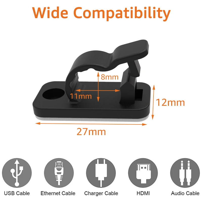 10/50PCS Cable Organizer Clips - Bobbin Organizer Box 评论和价格