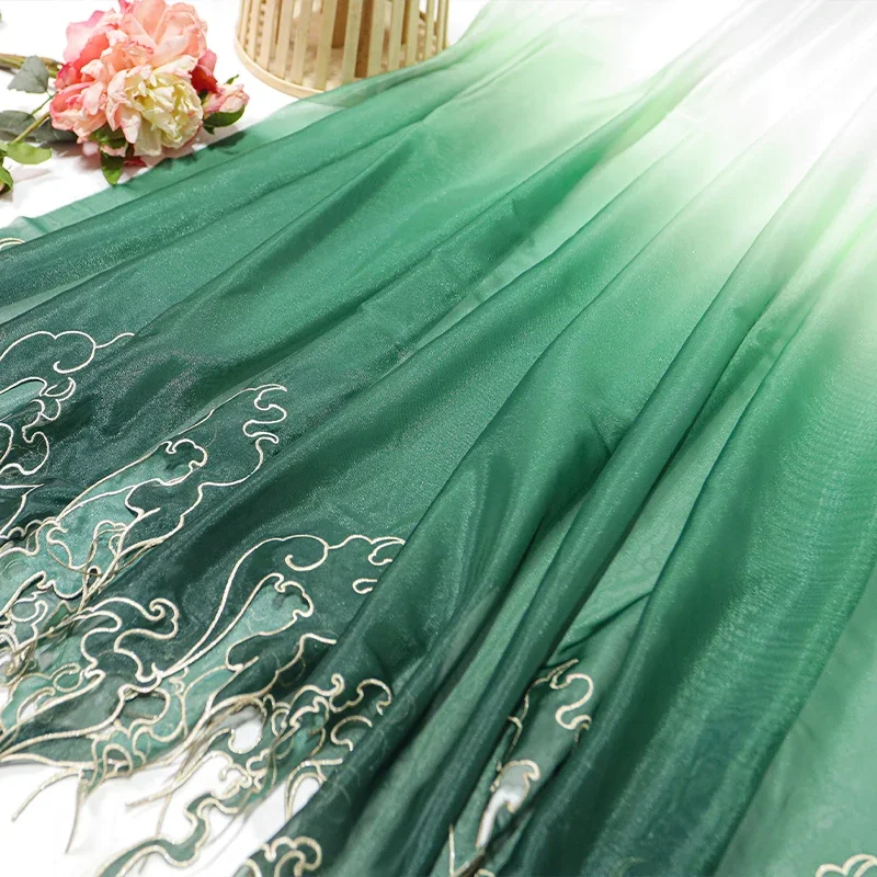 Chinese Style Embroidery Lotus - Sewing Fabric 评论和价格