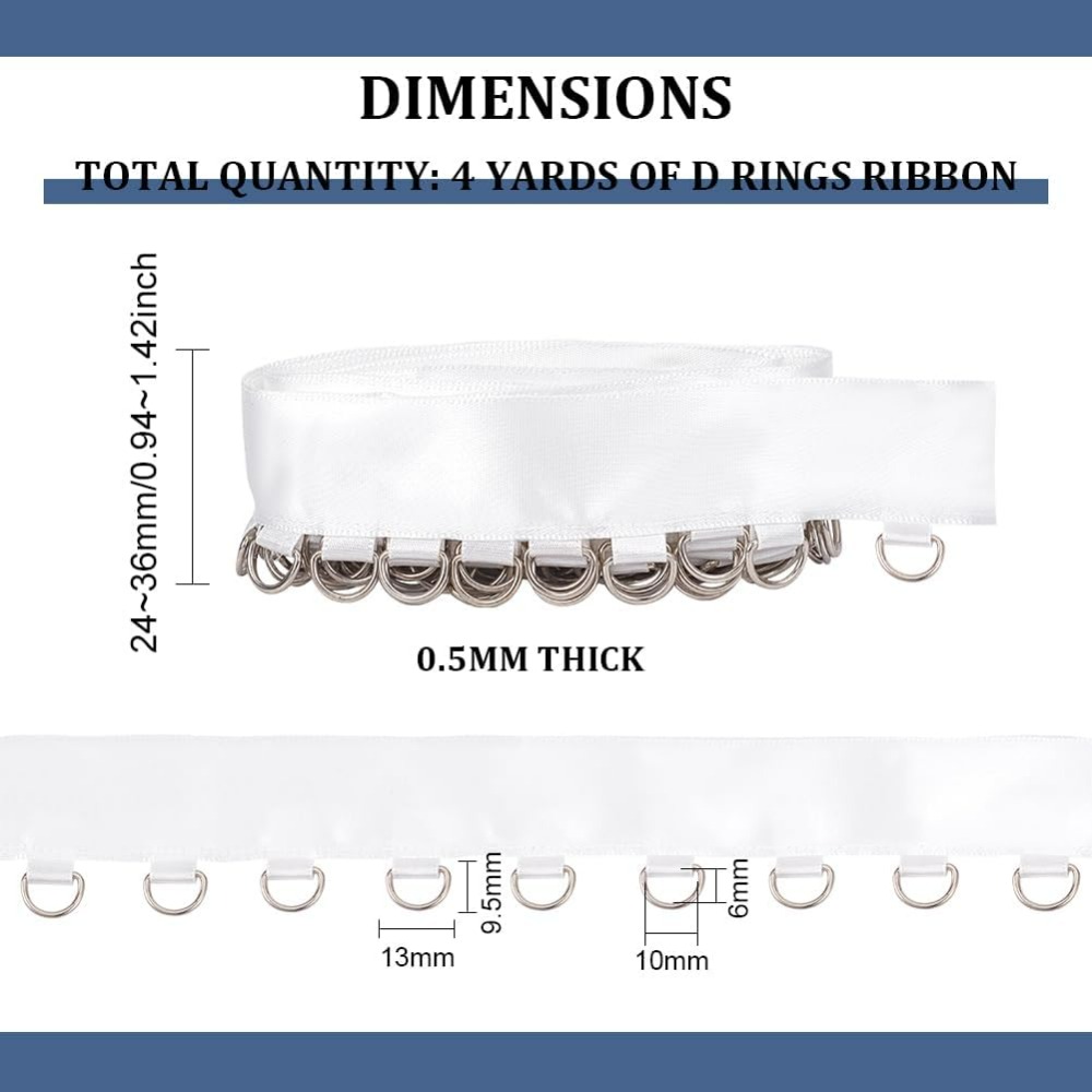 4 Yards White Grommet Trim wit - Sewing Garments 评论和价格