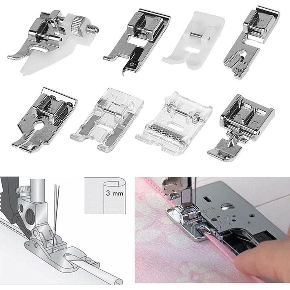 13 PCS/Box Presser Foot Set Ro - Rolled Hem Foot 评论和价格
