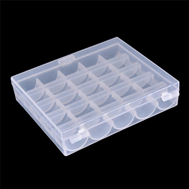 25 Spools Empty Bobbins Sewing - Bobbin Organizer Box 评论和价格