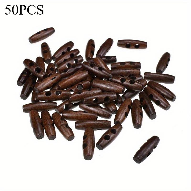 50pcs Recycled Wood Horn Toggl - Sewing Recycling 评论和价格