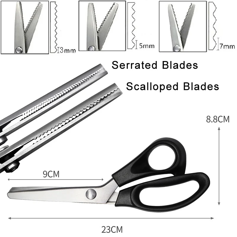 1Pc Pinking Shears Stainless S - Pinking Shear Blade 评论和价格