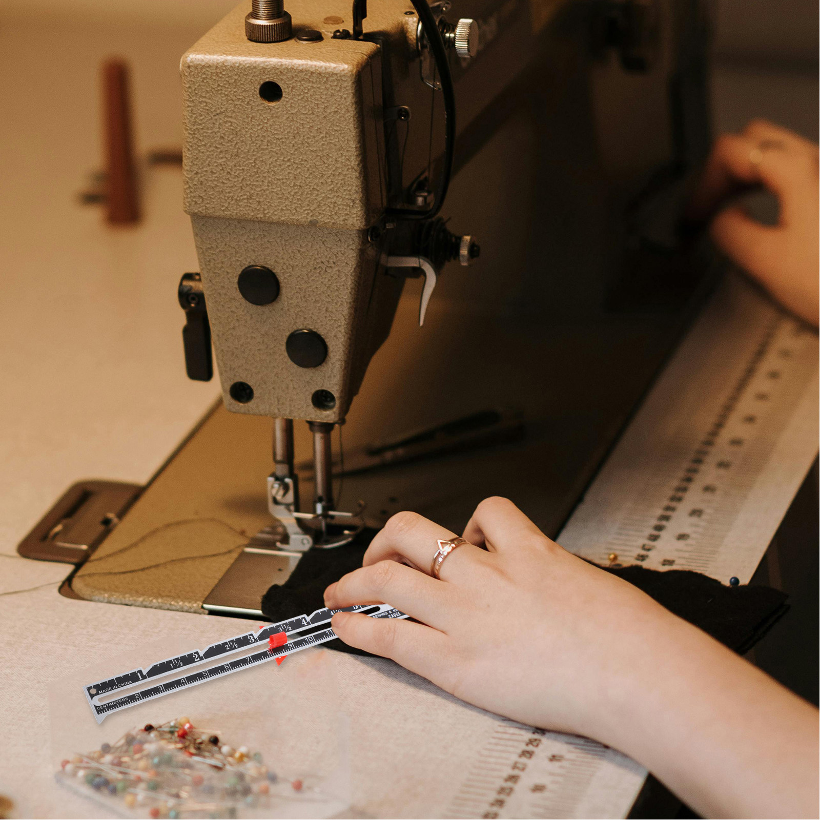 12Pcs Metal Seam Gauge Rulers  - Sewing Hemming 评论和价格