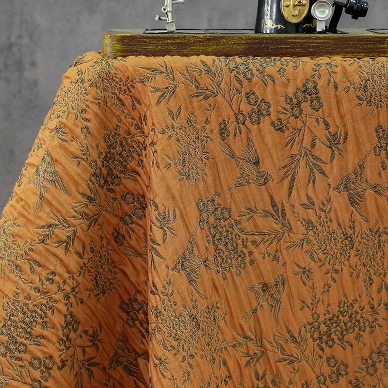 Plum Bamboo Magpie Pattern Rel - Sewing Fabric 评论和价格