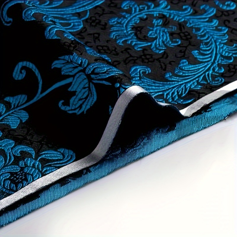 3D Blue Phoenix Tail Brocade F - Sewing Fabric 评论和价格