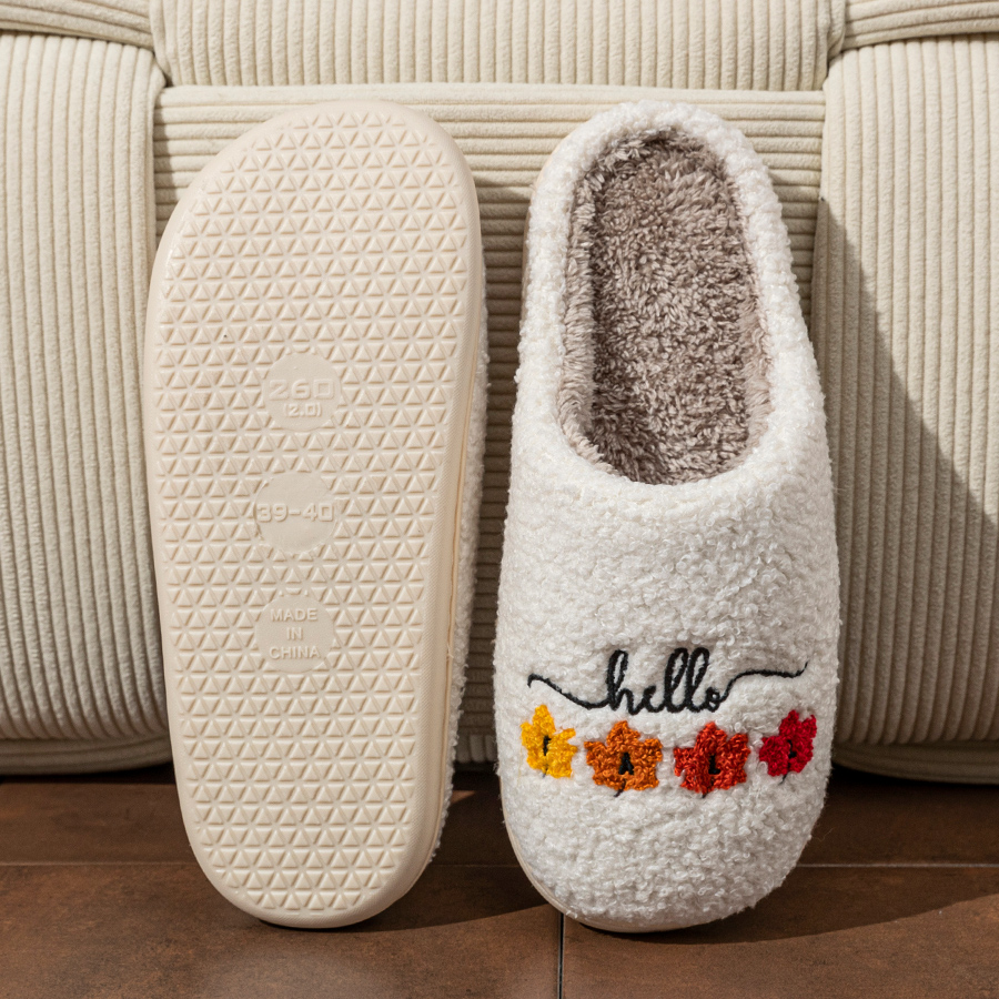 Winter Women's Slippers Indoor - Sewing Fabric 评论和价格