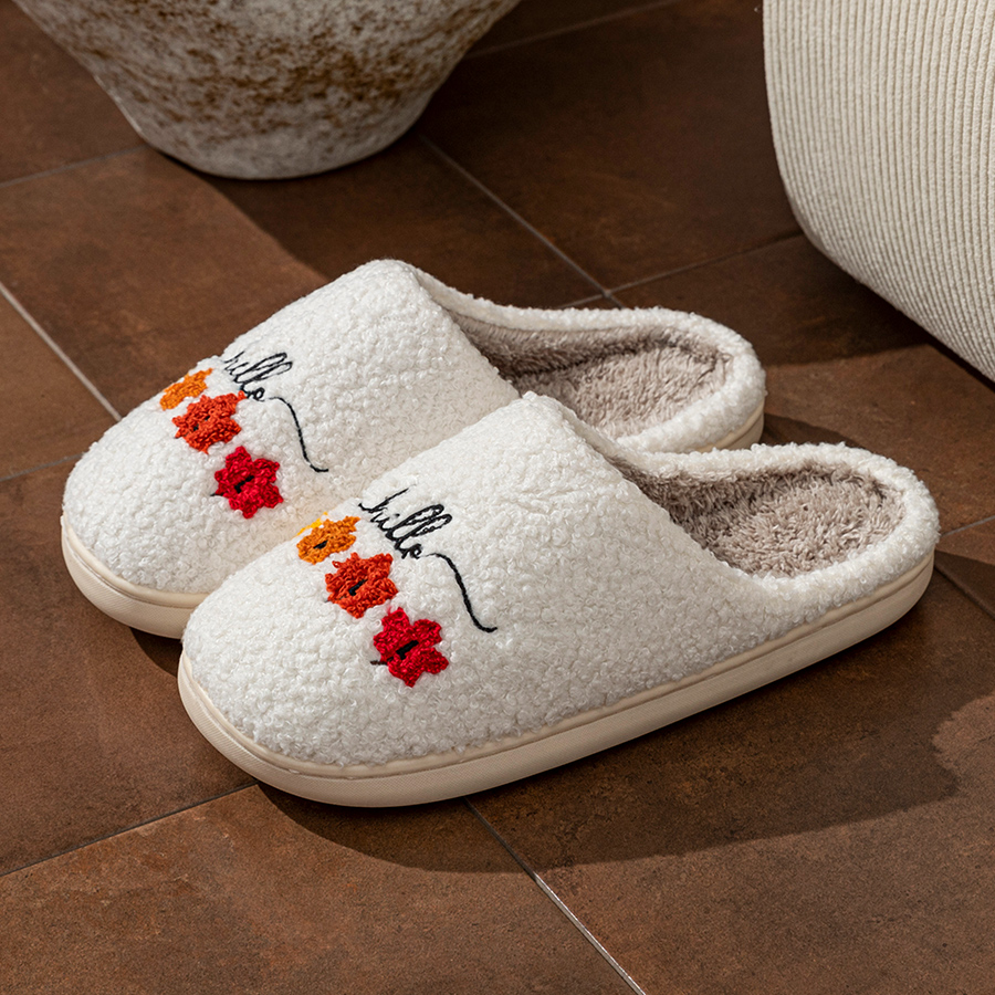 Winter Women's Slippers Indoor - Sewing Fabric 评论和价格