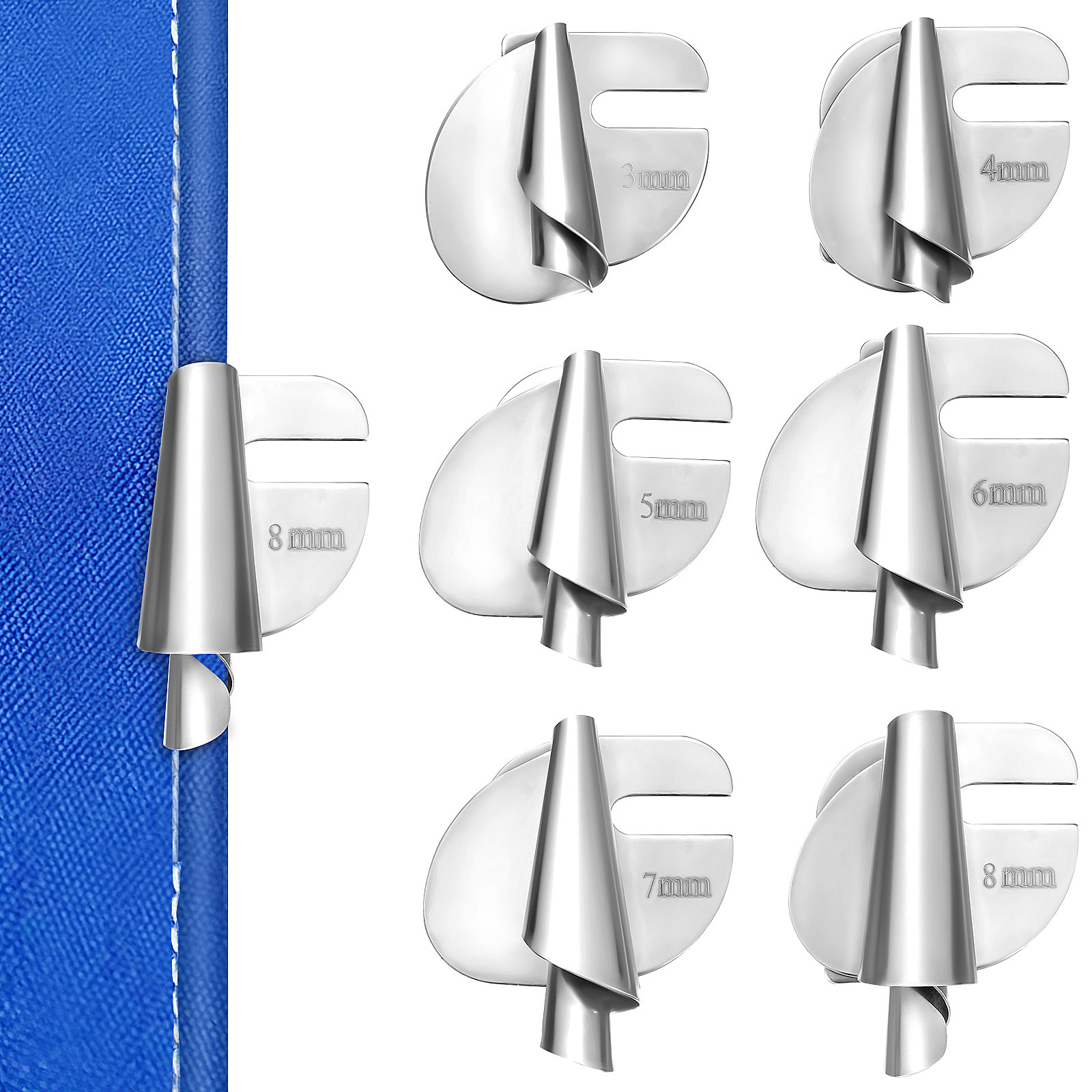 6Pcs Universal Rolled Hem Pres - Rolled Hem Foot 评论和价格